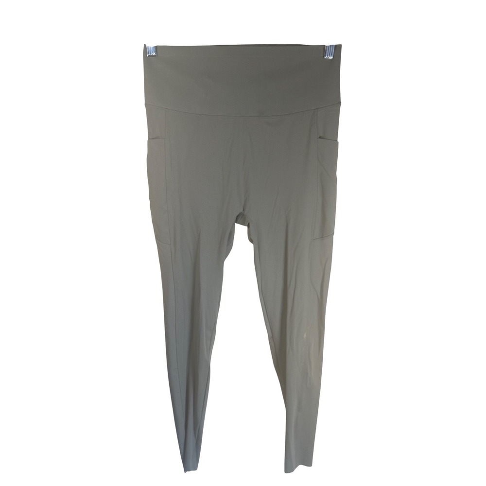 Halara High Waisted Side Pocket Leggings Womens Large‎ Olive Green Activewear